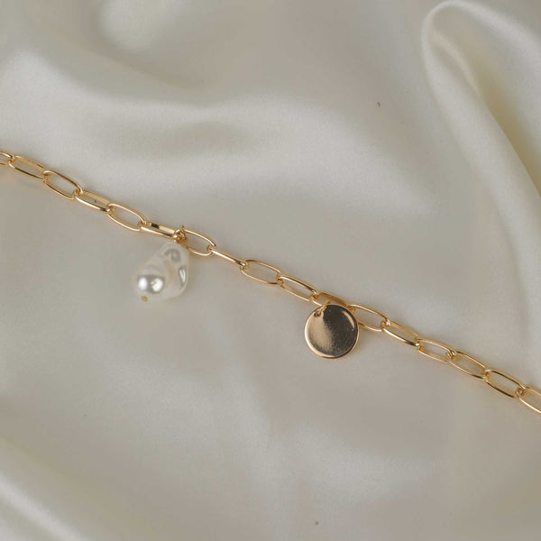 Coin Pearl Bracelet