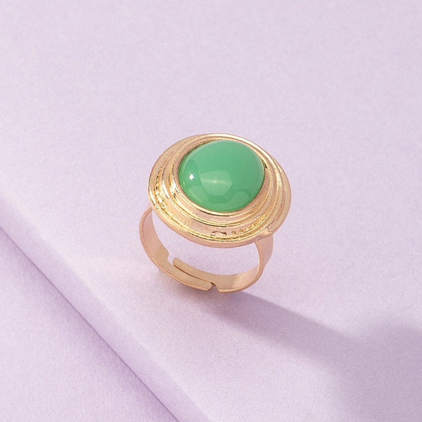 Green Stone Ring