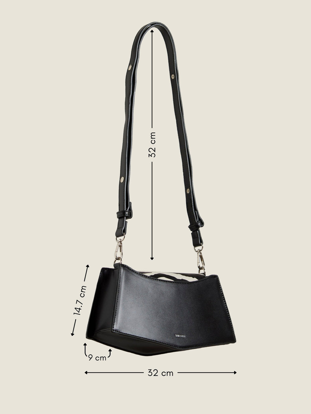 Buy Black Cross Body Sling Bag Thesto
